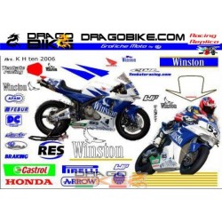 Stickers kit Race Replica Honda SBK Ten Kate 2006