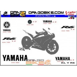 Набор Наклеек Light Мото для Yamaha R6