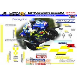 Motorcycles Stickers Kit Suzuki Telefonica Movistare MotoGP 2002