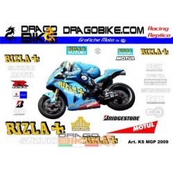 Motorbike Stickers Kit Suzuki MotoGP 2009