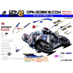 Motorbike Stickers Kit Suzuki SBK 2010