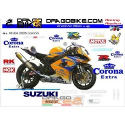 Набор Наклеек Suzuki SBK 2005 Corona Extra Team Allstare