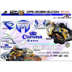 Kit Adhesivo Replica Suzuki SBK Team Allstare Corona Extra 2006