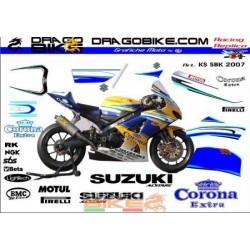 Motorcycles Graphics Decals Suzuki Corona Extra SuperBike 2007