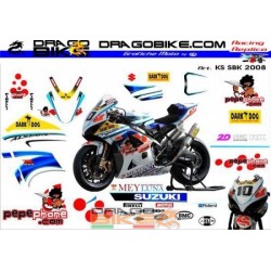 Stickers Kit Suzuki SBK 2008