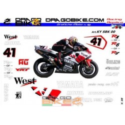 Motorbike Stickers Kit Yamaha SBK 2000 West