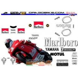 Kit Adesivi Moto Yamaha Marlboro 2001