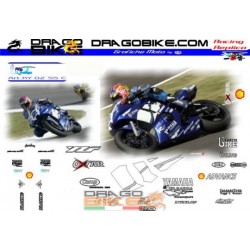 Caja Adhesivas Motos Kit Yamaha Supersport 2002 Belgrada Team