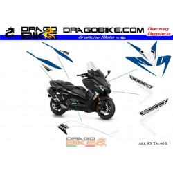 Motorbike Stickers Kit  T-Max  Anniversary 60 Blue