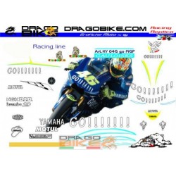 Adesivi Moto Yamaha Motogp Valentino Rossi GO 2004