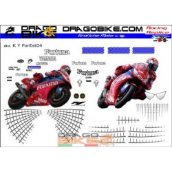 Adesivi Moto Yamaha Fortuna Spiderman motoGP 2004