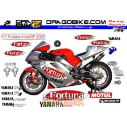 Набор Наклеек Yamaha Fortuna MotoGp 2003