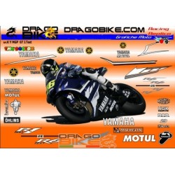 Stickers kit Yamaha motoGP 2007 Jerez Test