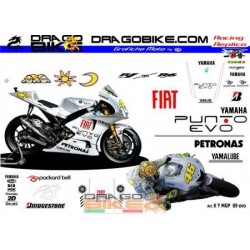 Motorbike Stickers Replica Yamaha MotoGP 2009 Fiat Team Punto Evo