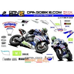 Adhesivos Moto Replica Sterilgarda Yamaha SBK M 2010