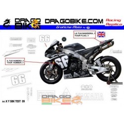 Adhesivos Moto Yamaha SBK 2009 TEST