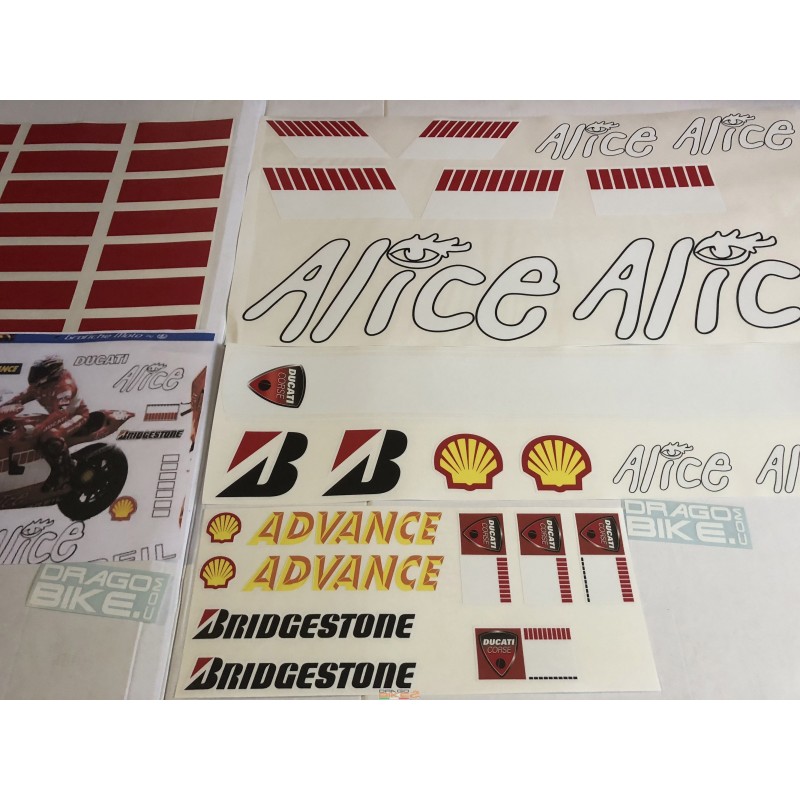 Malbrow Racing Sticker Stickers Kit Race Replica Ducati MotoGP Marlboro Team 2006