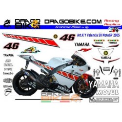 Stickers Kit Yamaha MotoGP 50 Anniversary Valencia 2005