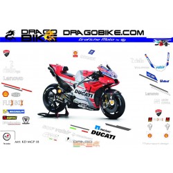 Motorbike Stickers Kit  Ducati MotoGP 2018
