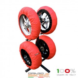 A motorbike wheels stand