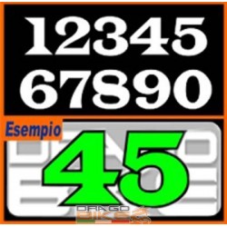 Set Numeri di Gara Tipo D