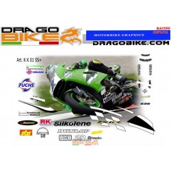 Kit Adhesivo Moto Kawasaki SuperSport 2001 ver. base