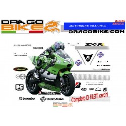 Motorcycles Stickers kit Kawasaki MotoGP 2005