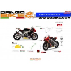 Adhesivos Moto Aprilia SBK RSV4 2012