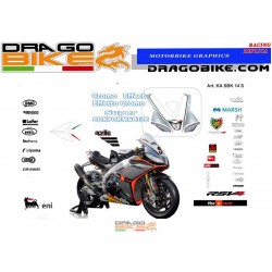 Adhesivos Moto Aprilia SBK RSV4 2014 Cromo