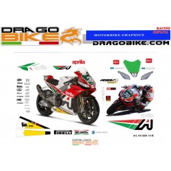 Adhesivos Moto Aprilia SBK RSV4 2014  Misano