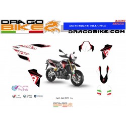 Kit Adesivo Moto Aprilia Dorsoduro 750 1200 Racing ( Crystal)