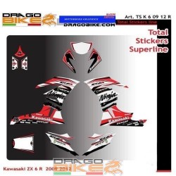 Kit Adhesivo Kawasaki SuperSport 2003 ZX-6RR ZX-6R 636