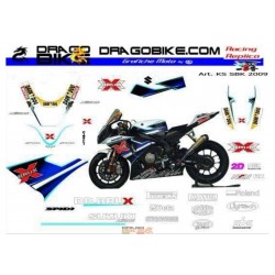 Motorbike Stickers Kit Suzuki SBK 2009