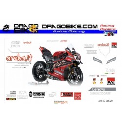 Adhesivos Moto Ducati Replica SBK 2020 Aruba