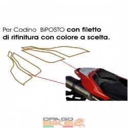 Portanumero Strada Biposto Ducati 1098 848 Bicolor