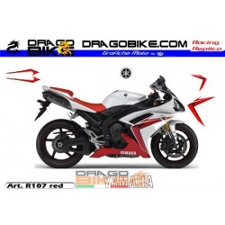 Motorcycles Graphics Yamaha R6 2007 White/red