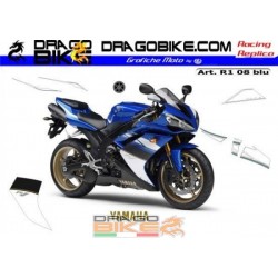 Набор Наклеек Yamaha R1 2008 Голубой