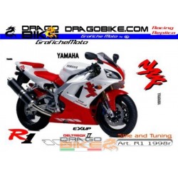 Набор Наклеек Yamaha R1 1998 крас.