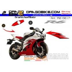 Набор Наклеек Yamaha R6 2006 крас.