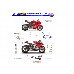 Motorbike Stickers Kit  Ducati  Panigale V4 "MotoGP 2018 Tribute"