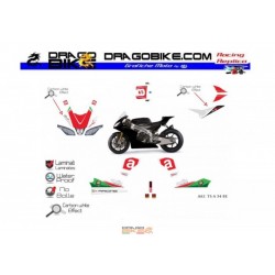 Kit Adesivo Moto Aprilia Total TS  54 (Nero)