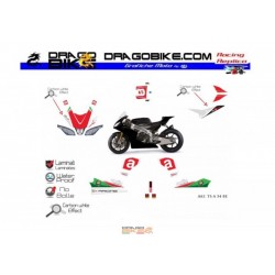 Набор Наклеек Aprilia Total TS 54 (Черный)