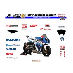 Suzuki BSB 2017 replica Race stickers kit