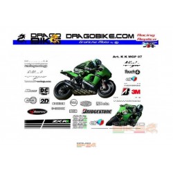 Набор Наклеек Kawasaki MotoGP 2007