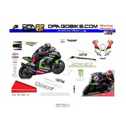 KAWASAKI SBK 2016 REPLICA RACE STICKERS KIT